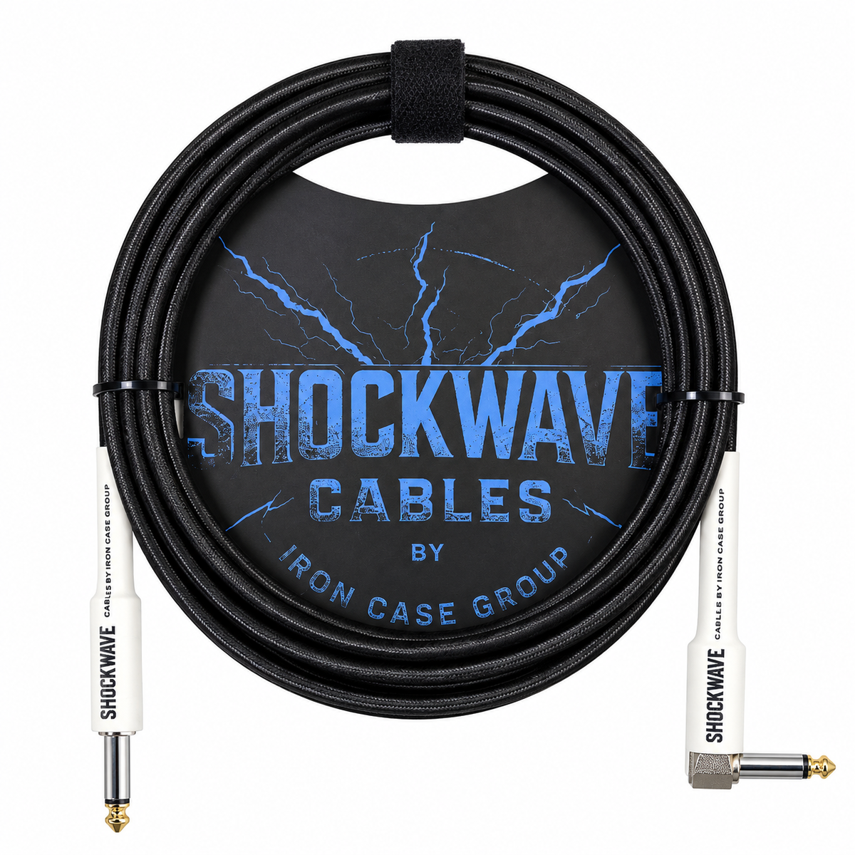 Shockwave PVC or Tweed Instrument Cable. Straight & Right-Angle