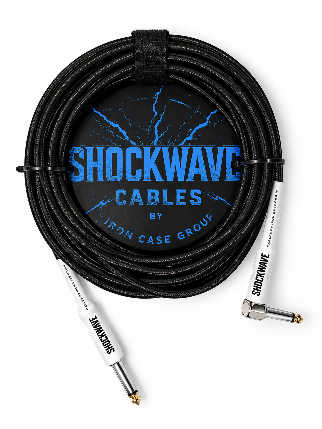 Shockwave PVC or Tweed Instrument Cable. Straight & Right-Angle